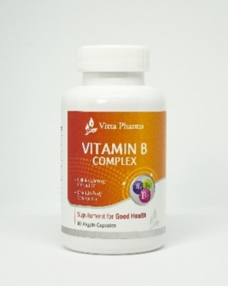 Vitta Pharms Vitamin B Complex (60 Capsules) (2 Bottles Twin Bundle)
