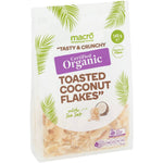 Macro Organic Toast Coconut Flakes (3x140g) Tripac