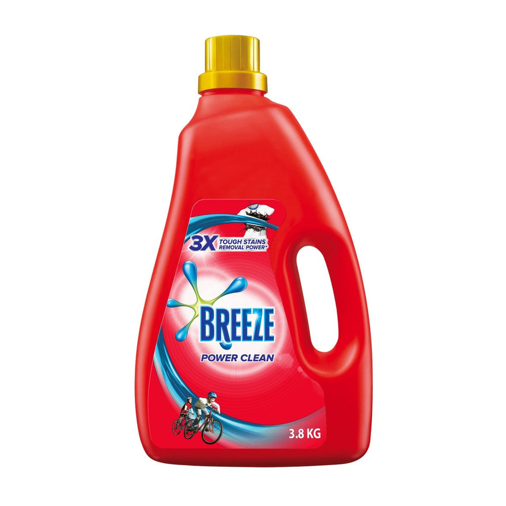 Breeze Power Clean Liquid Detergent 3.8kg x 3bottles