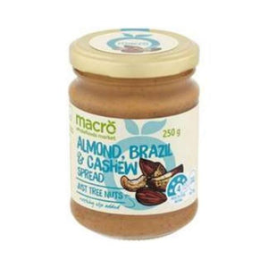 
            
                Load image into Gallery viewer, Macro Organic Almond/Brazil/Cashew Spread 250g
            
        