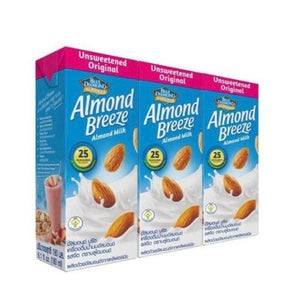 Blue Diamond Almond Breeze 24x180ml - Unsweetened (One Carton)
