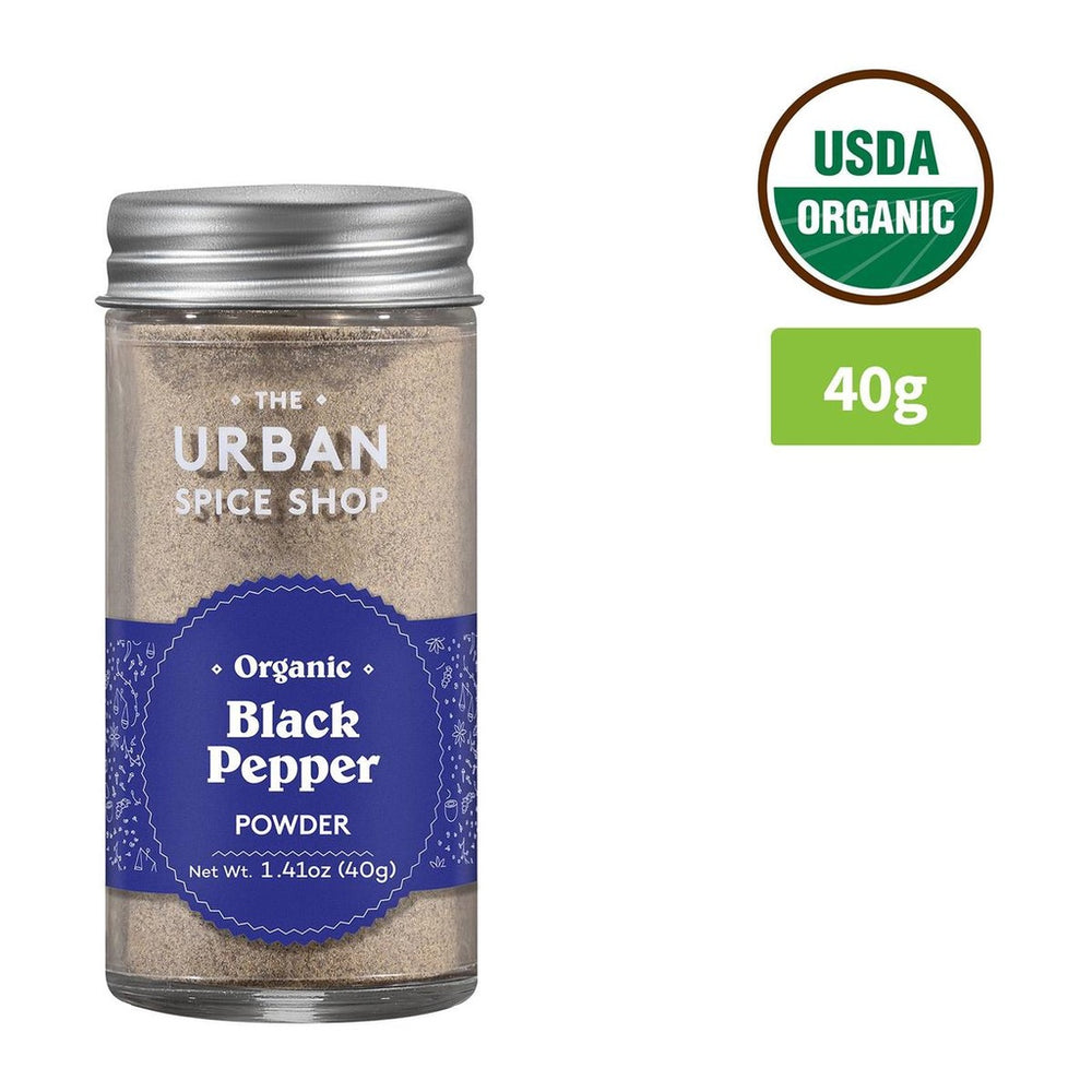 
            
                Load image into Gallery viewer, The Urban Spice Shop Organic Black Pepper Powder Pepper (40gx3) (Tripac)
            
        