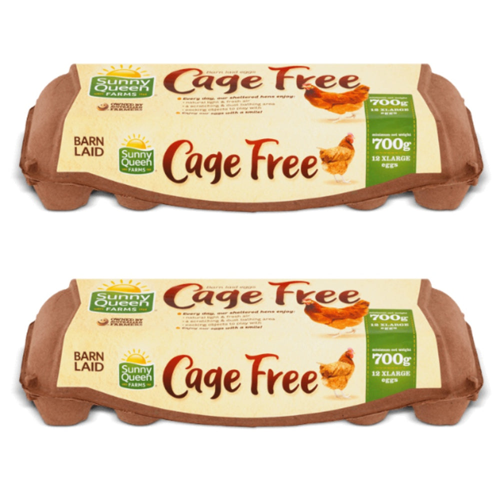 Sunny Queens CAGE FREE EGGS LARGE 24'S - 700G