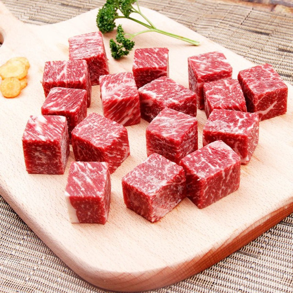 
            
                Load image into Gallery viewer, Airflown Premium Fresh Beef Cubes - 900g l Grass Fed Halal Certified
            
        
