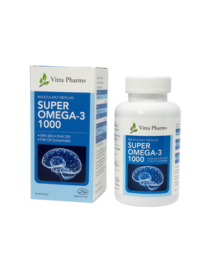 
            
                Load image into Gallery viewer, Vitta Pharms SUPER OMEGA-3 1000MG (60 Capsules)
            
        