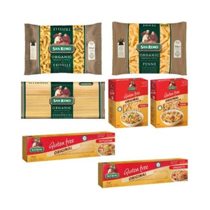 SAN REMO Organic and Gluten-Free Pasta Mix & Match (Pack of 6x350g-500g)